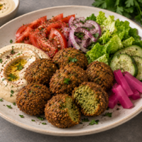 Falafel With Veggies 8 Pieces